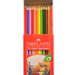 مداد رنگی 12 تایی فابرکستل مقوایی